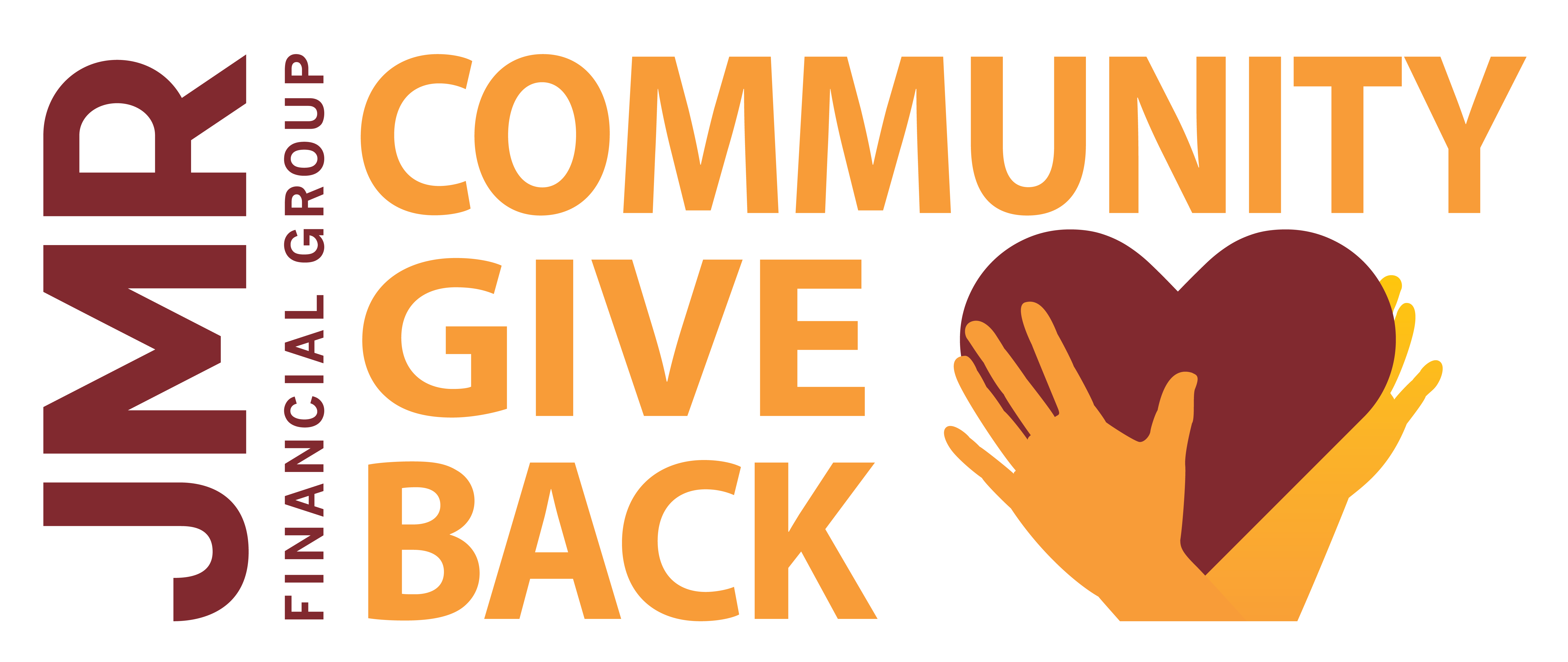 jmr financial group give back to community program logo